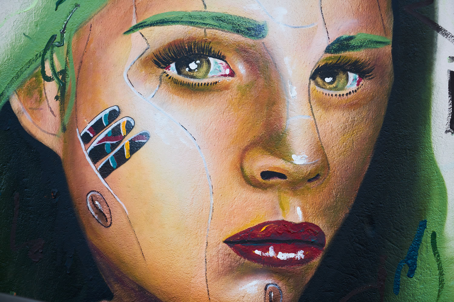 Graffiti Women Wallpaper Mural      