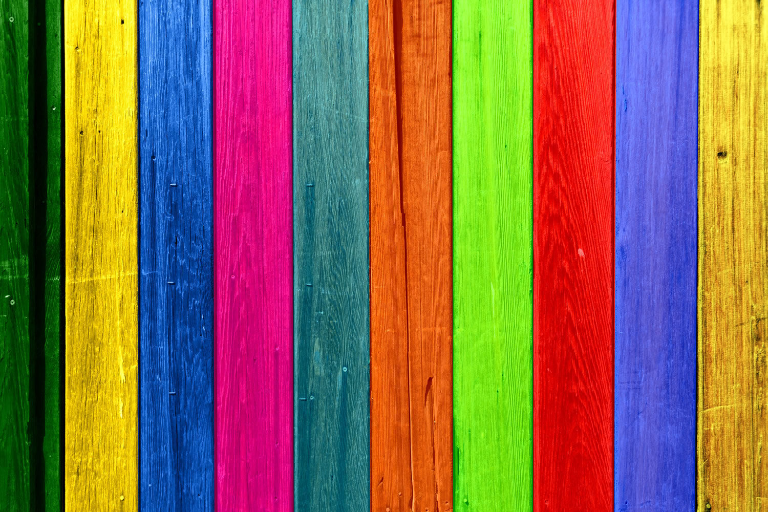 Coloured Wood Stripes Wallpaper Mural        